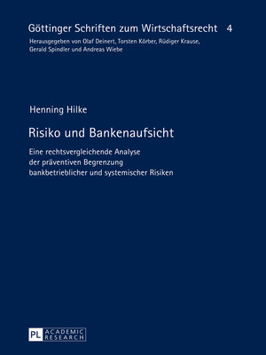cover image of Risiko und Bankenaufsicht